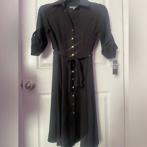 Black dress button up